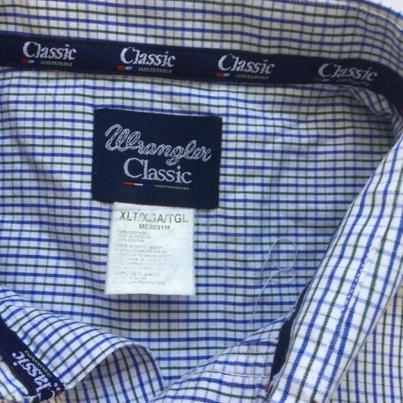 Wrangler Classic Men’s XL blue green green white - Picture 2 of 4